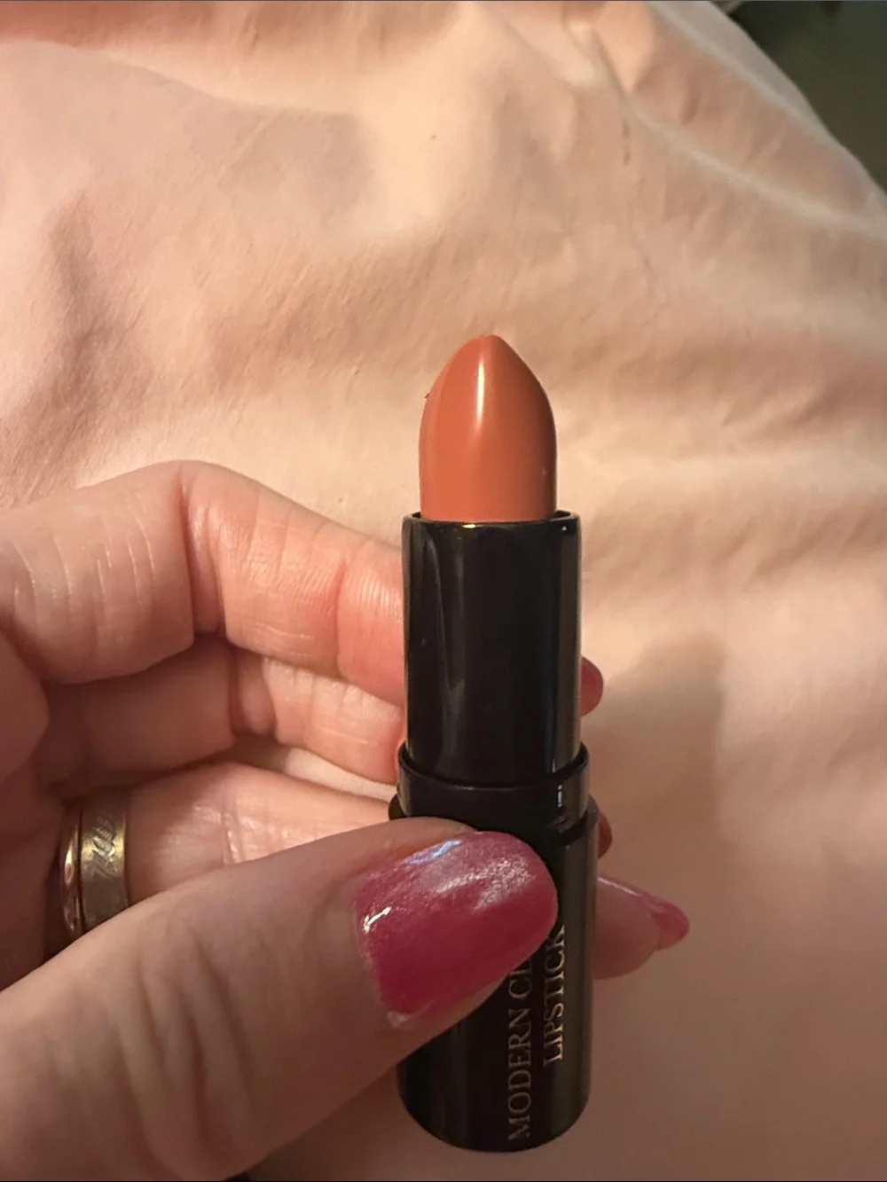 Laura Geller Terracotta Neutral Shade Lipstick Tube with Gold Logo